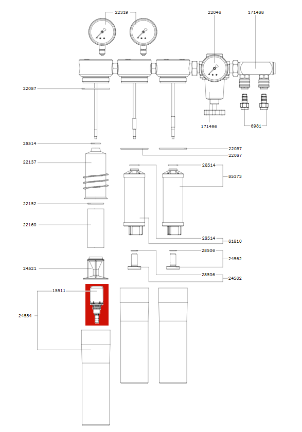 Vanne de vidange automatique des condensats SATA pour filtres SATA séries 200, 300, 400 et 500